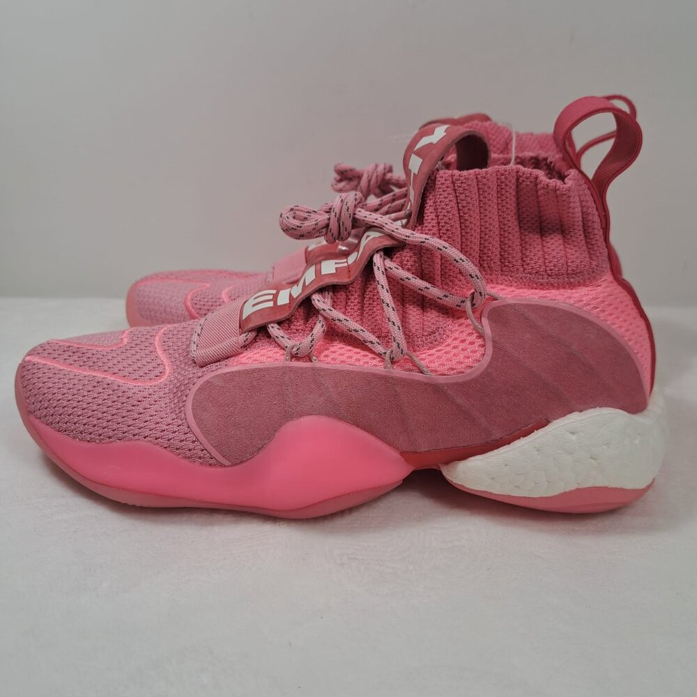 ADIDAS Crazy By Pharrell Williams Mens Size 10.5 Basketball‎ Shoes Hyper Pink - Picture 3 of 12